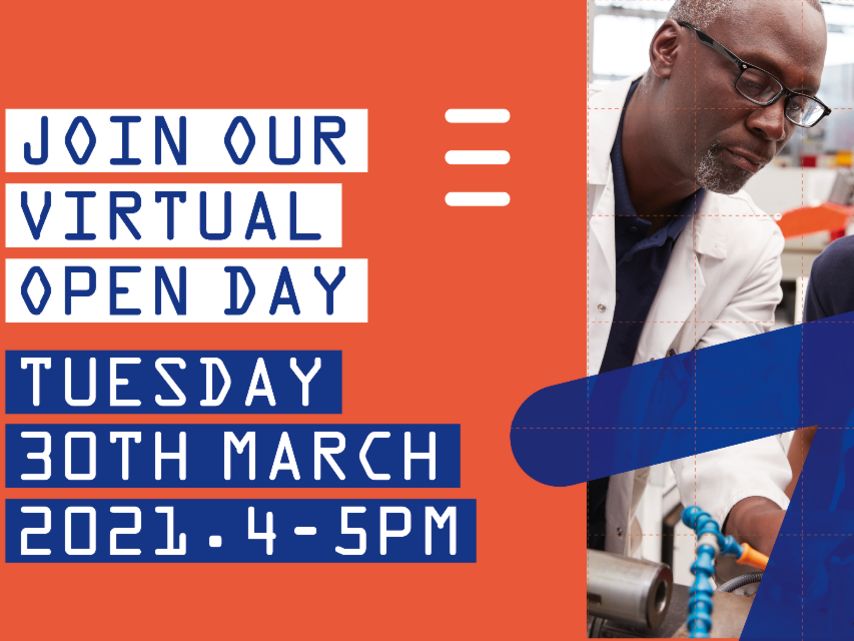 Join our virtual open day on Tuesday 30th March 2021 4-5pm